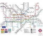 Χάρτη του Λονδίνου υπόγεια, 274 σταθμούς ανοικτής, 14 γραμμές με μήκος πάνω από 408 km